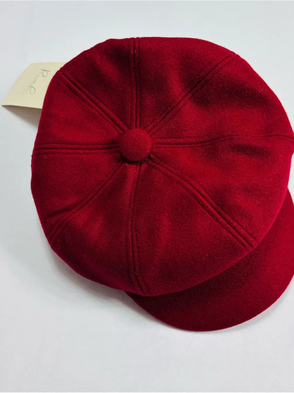 Women’s Red Newsboy Cap - Classic Casual Style H031